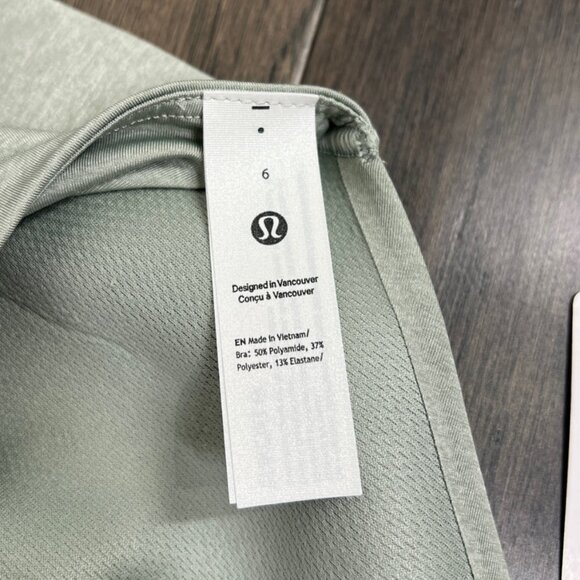 Lululemon Like a Cloud Longline Bra *Light Support, B/C Cup Heathered Jade Grey - Picture 6 of 8